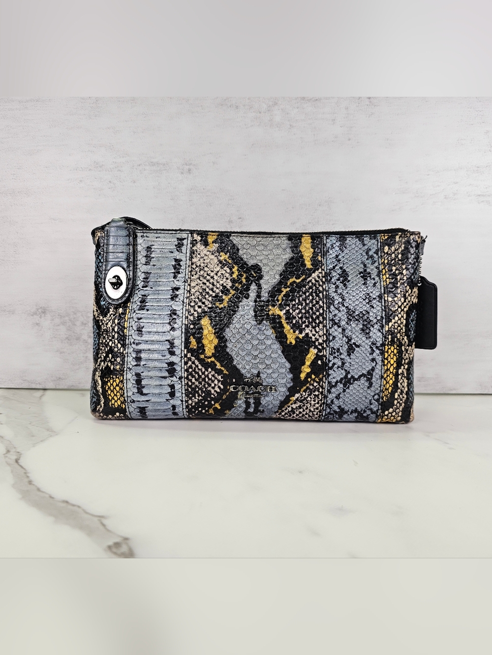 Coach Crosby Exotic Snakeskin Crossbody Purse